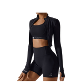 LewaFIT Midnight Black Short Set