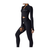 LewaFIT Midnight Black Long Set