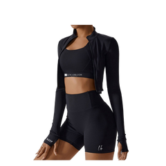 LewaFIT Midnight Black Short Set