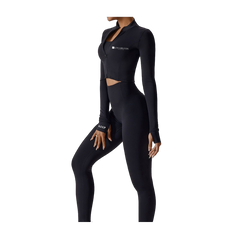 LewaFIT Midnight Black Long Set